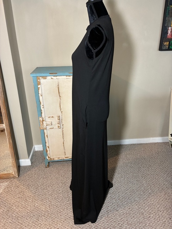 Sleeveless Black Maxi Dress. Size Small - Picture 4 of 7